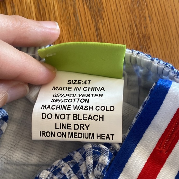 NWT Classic Whimsy Red White and Blue one piece | Size 4T - Picture 7 of 8